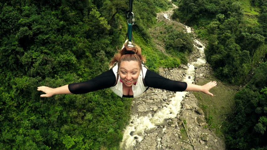 Zip Line Harness >> Beautiful Young Women Sliding On Zip Line,cable Mounted ... Zip Line Harness >> Beautiful Young Women Sliding On Zip Line,cable Mounted ...