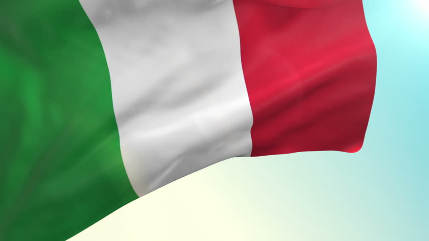 Italian Flag. The Flag Of Italy Waving. 1080p Stock Footage Video ...