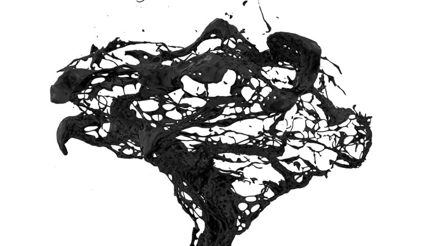 Abstract Black Color Splash black color splash in motion alpha channel Abstract Black Color Splash black color splash in motion alpha channel