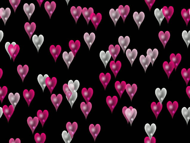 Black With Pink Hearts 111