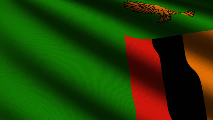 Zambia Close Up Waving Flag Hd Loop Stock Footage Video 1170313 Shutterstock 