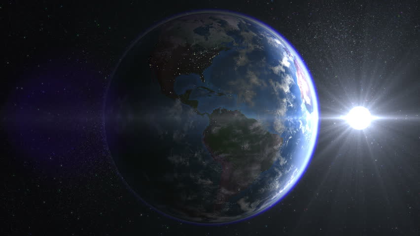 Map Of The World Zoom In And Out Realistic earth world space - 4K stock video clip