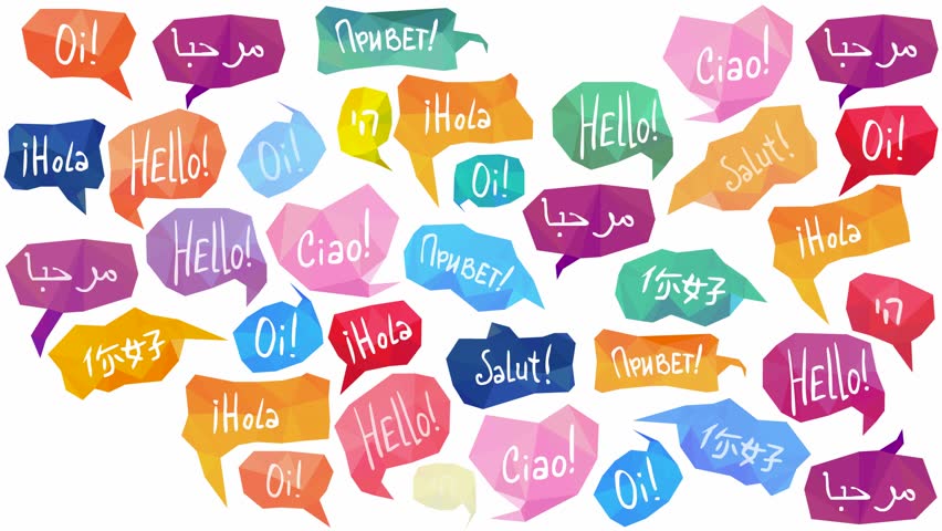 speech-bubbles-with-hello-on-different-languages-stock-footage-video