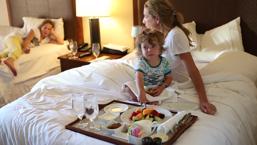Mother With Daughter And Son In Hotel Room Stock Footage Video 13580753 Shutterstock 