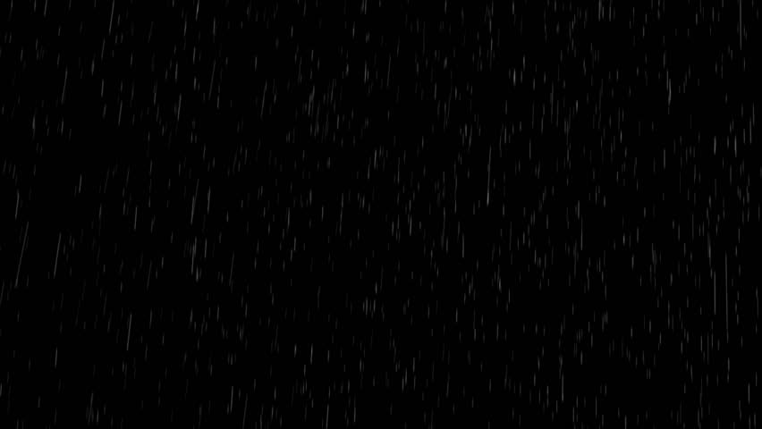 Abstract Particles Falling Over Black Background Good For Rain Overlay 