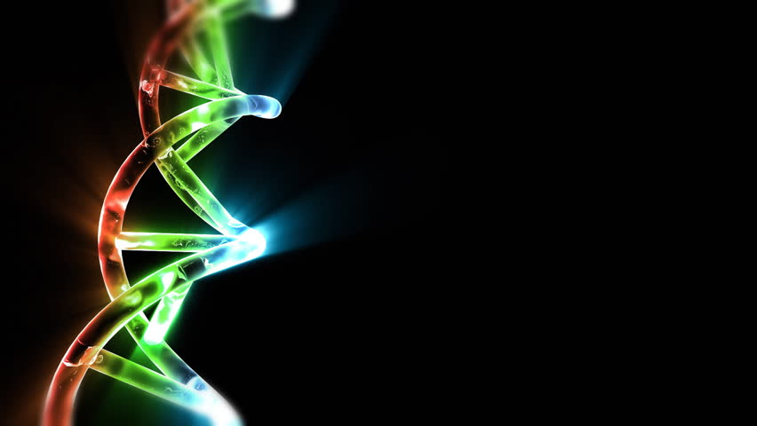 Molecular String Moving Turquoise Blue Background 3d Animated Computer Design Abstract ...