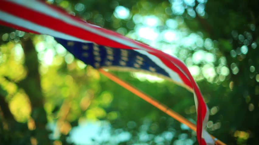 Header of American flag