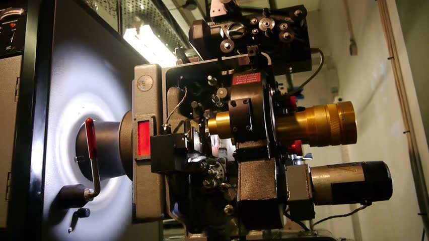 Projectionist Screening Movies On An Old Film Projector Stock Footage Video 5410538 Shutterstock