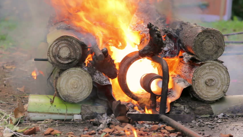 Closeup Of Burning Dead Body In Balinese Funeral Bali Indonesia Stock Footage Video 2891938