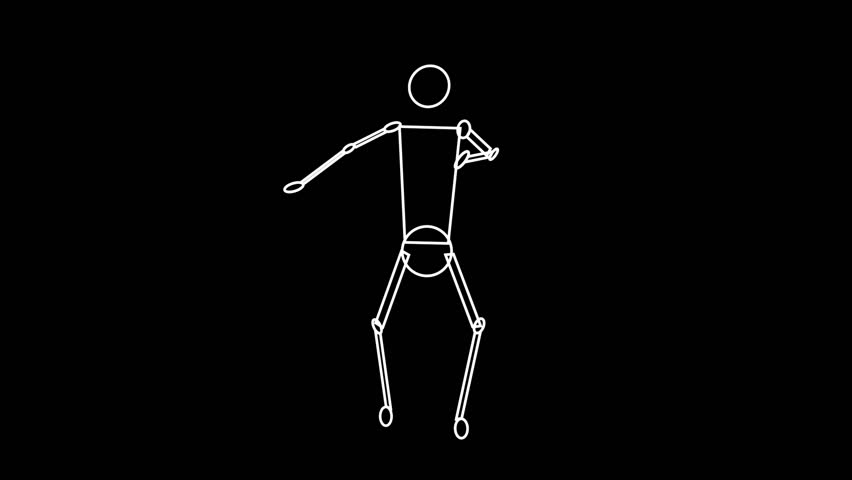 stick figure ballet dancer