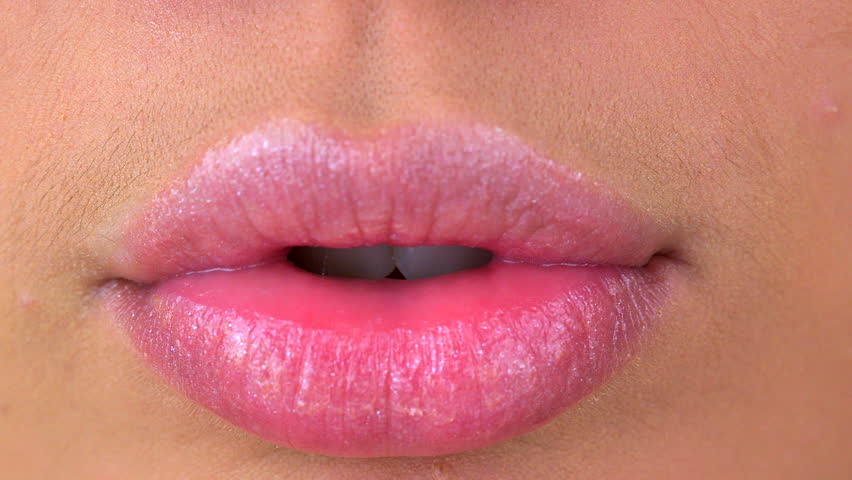 Extreme Close Up Of Womans Lips Stock Footage Video 3551684 Shutterstock