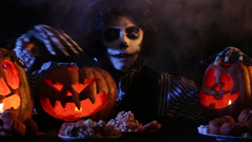 jack appears from the smoke and checks his pumpkins hd stock footage clip - Pictures That Say Happy Halloween jack appears from the smoke and checks his pumpkins hd stock footage clip - Pictures That Say Happy Halloween