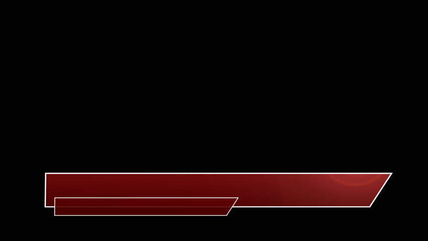 Animated Lower Third Title Strap - Documentary / News Effects - Red