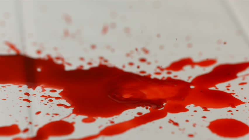 Close Up Of Bloody Knife With Blood Dripping Stock Footage Video