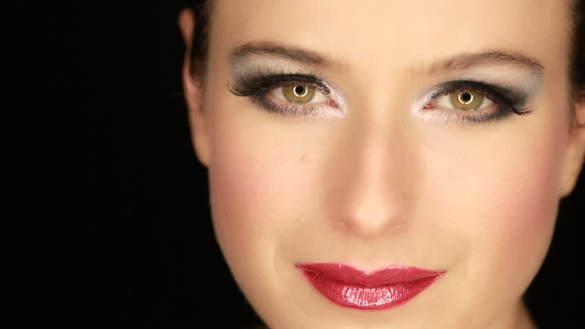 Women Facing Camera Face Close Up Isolated Against Green Screen