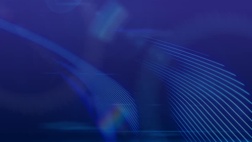 News Style Background - Blue Abstract Motion Background With Lines And