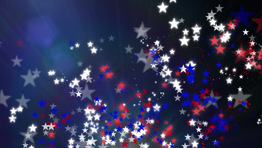 Red White And Blue Stars Background Stock Footage Video ...