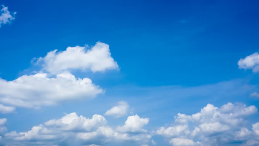 4K. Timelapse Rolling Clouds ULTRA HD, 4096x2304. Stock