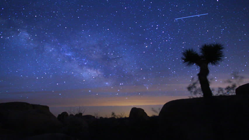 Majestic Long-exposure Time Lapse Shot Of The Milky Way And Stars