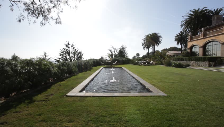 Backyard Fountain Stock Footage Video - Shutterstock