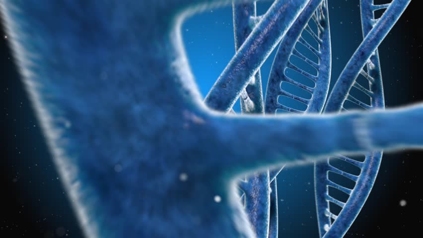 Abstract DNA Molecular Structure Movement 1920x1080 Stock Footage Video