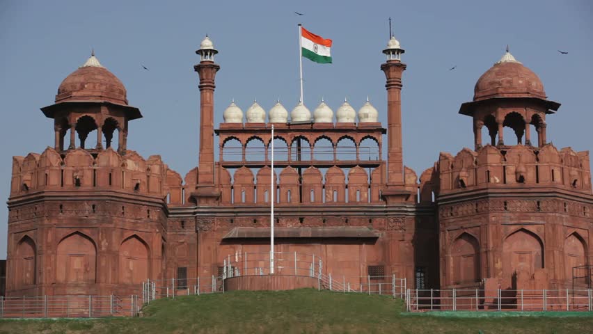 Lal Qila - Red Fort In Delhi, India Stock Footage Video 6192059 