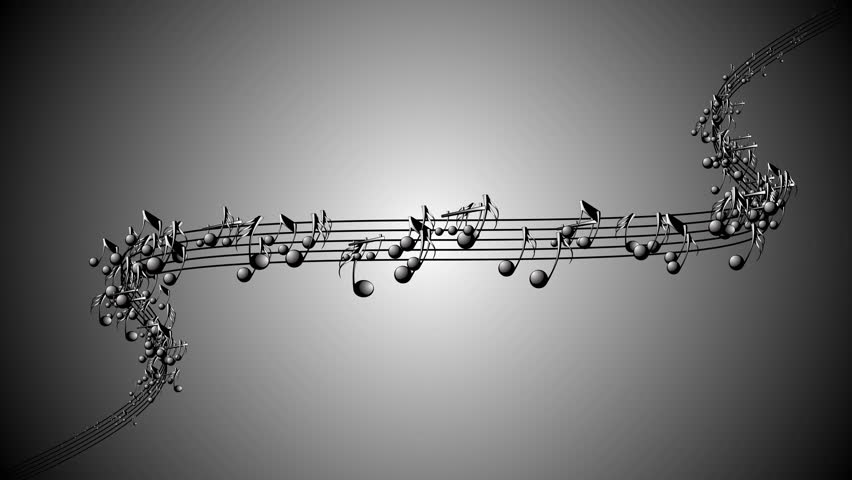 Animated Background With Musical Notes Music Notes Flowing Flowing Flying Stream Of Music 5695