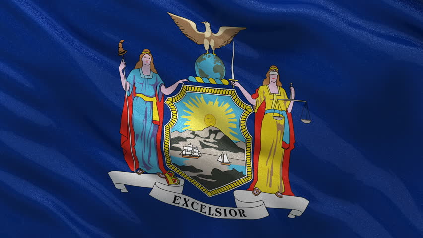 New York State Flag Waving Stock Footage Video 2767634 - Shutterstock