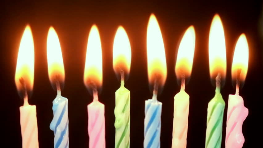 Burning Birthday Candles. Stock Footage Video 2993941 - Shutterstock