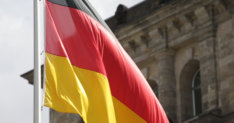 German National Flag Parliament Berlin Iconic Landmark ...