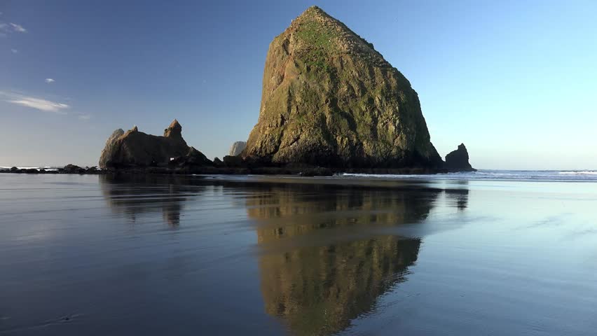 haystack rock at cannon beach oregon view from ecola haystack rock at cannon beach oregon view from ecola