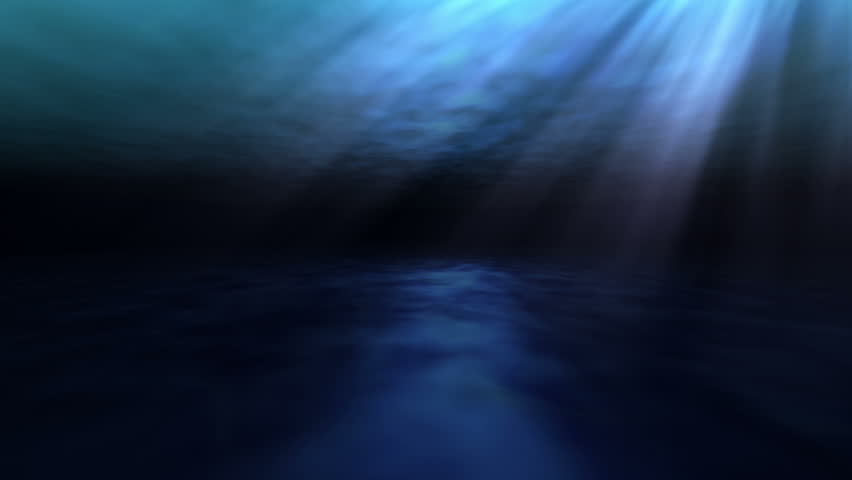 Blue Underwater Loopable Background Deep Into The Ocean With Blue 