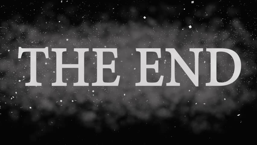 THE END. Animation Bumper Logo For Trailers. Powerful Titles With ...