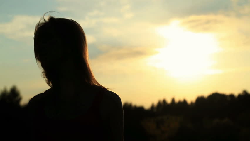 Beauty Girl With Healthy Long Hair Enjoying Nature On The Field. Beauty ...