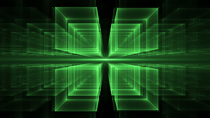 Green Grid Entering At Top And Bottom Of Screen And Moving In To ...