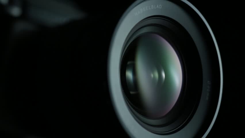 Camera Lens Reflection Macro With Color Lens Flare Stock Footage Video ...