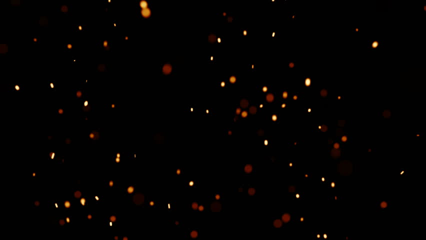 Hot Glowing Embers Rising From The Bottom. 1080p And Contains An Alpha ...