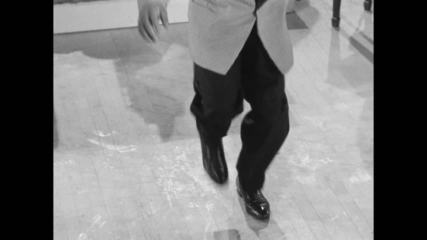 Male Tap Dancer Dancing On A White Background Stock Footage Video ...