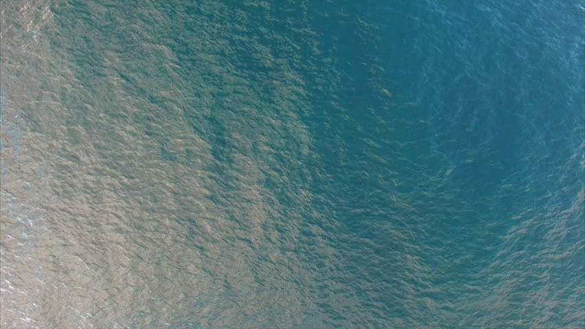 Top-down View Of Ocean Waves. Aerial 4k Ultra HD. Stock Footage Video ...