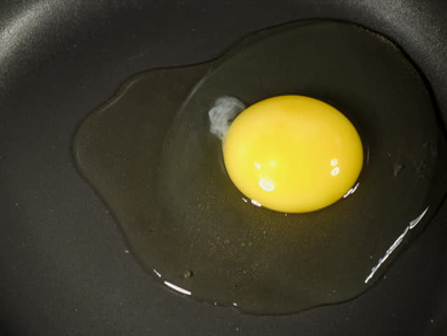 Fry An Egg On A Frying Pan - Quick Motion Stock Footage Video 1141663 ...