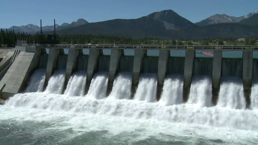 Spillway Of Hydro Electric Power Dam Stock Footage Video 220285 ...