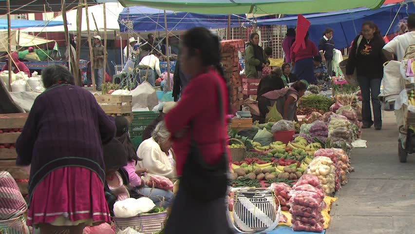 MEXICO CITY - CIRCA 2010: Open Air Market In Mexico Stock Footage Video ...