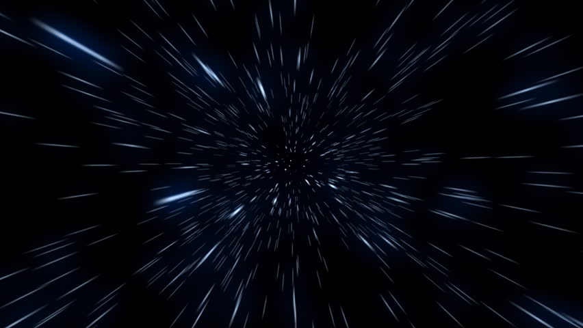 Flying Through Hyper Space With Stars Zooming Past The Camera. This Can ...