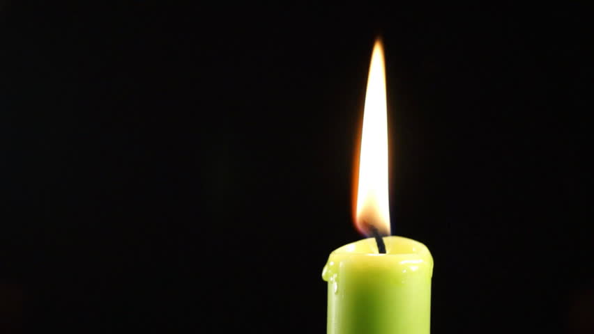 Candle On Green Background (chromakey) Stock Footage Video 297046 ...