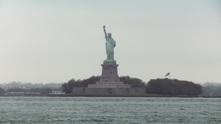 Image result for picture of the Statue of Liberty from a boat
