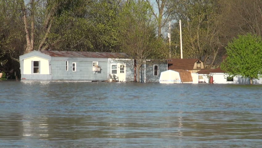 Flood Waters Overtake The Small Town Of Old York, Illinois, After Heavy ...