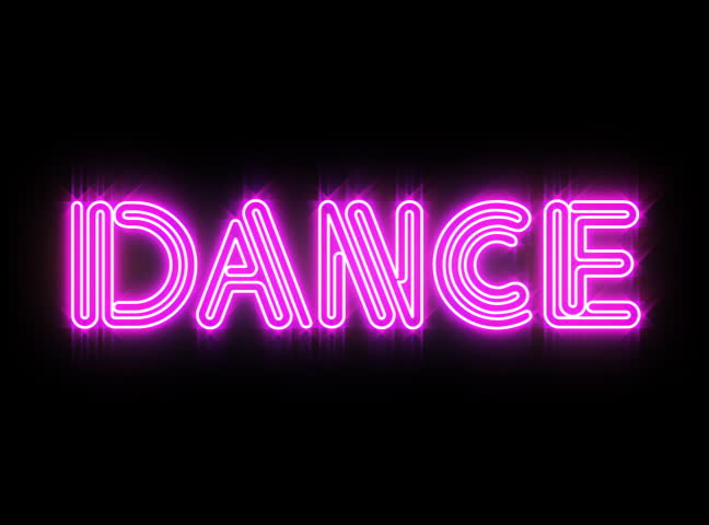 Pink DANCE Neon Sign Stock Footage Video 3894785 - Shutterstock