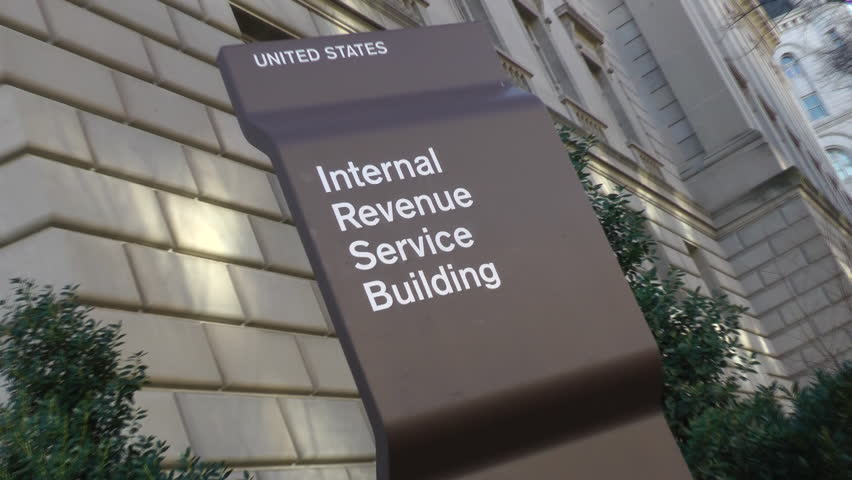 WASHINGTON, DC - CIRCA 2012: IRS Sign At IRS Headquarters Building ...