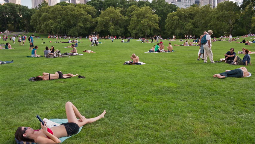 NEW YORK - SEPTEMBER 10: People In Central Park On September 10, 2013 ...