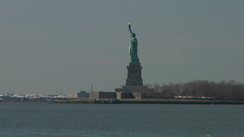 NEW YORK - CIRCA FEBRUARY 2011 - Statue Of Liberty Seen From Battery ...